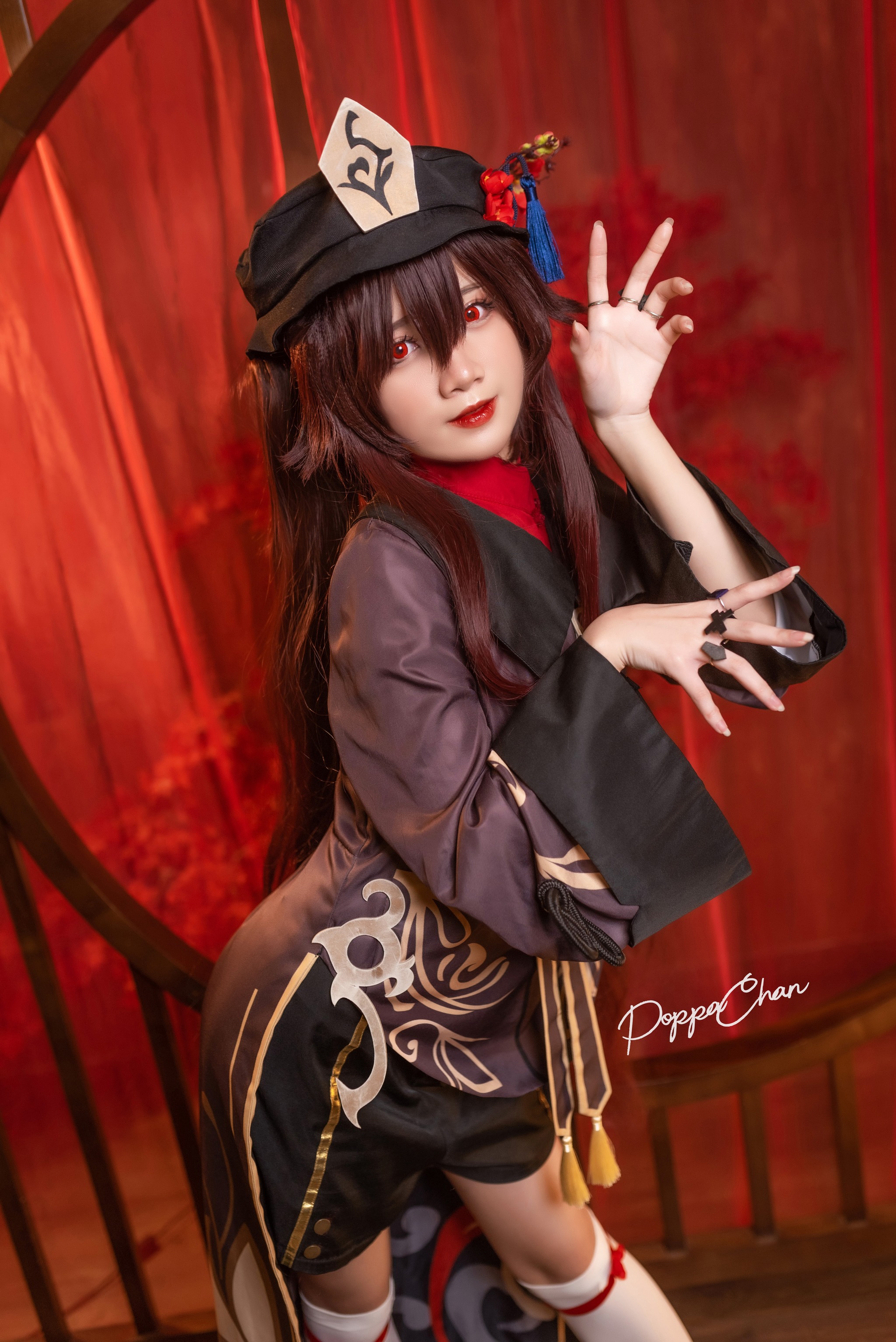 图片[1]-PoppaChan – NO.018 Hutao – Genshin Impact (NSFW – Sexy and Lewd content) [25P]-XikXak